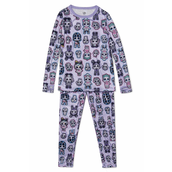 Cuddl Duds Other - LOL Surprise Cuddl Duds Girls Pajama Set Small Purple Thermal Base Lay Character